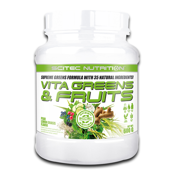 Scitec Nutrition Vita Greens and Fruit (600g) Pear and Lemongrass