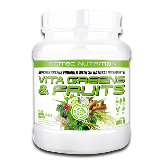 Scitec Nutrition Vita Greens and Fruit (600g) Pear and Lemongrass